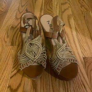 Mia wedge sandals. Size 6 1/2. Retro.